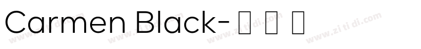 Carmen Black字体转换